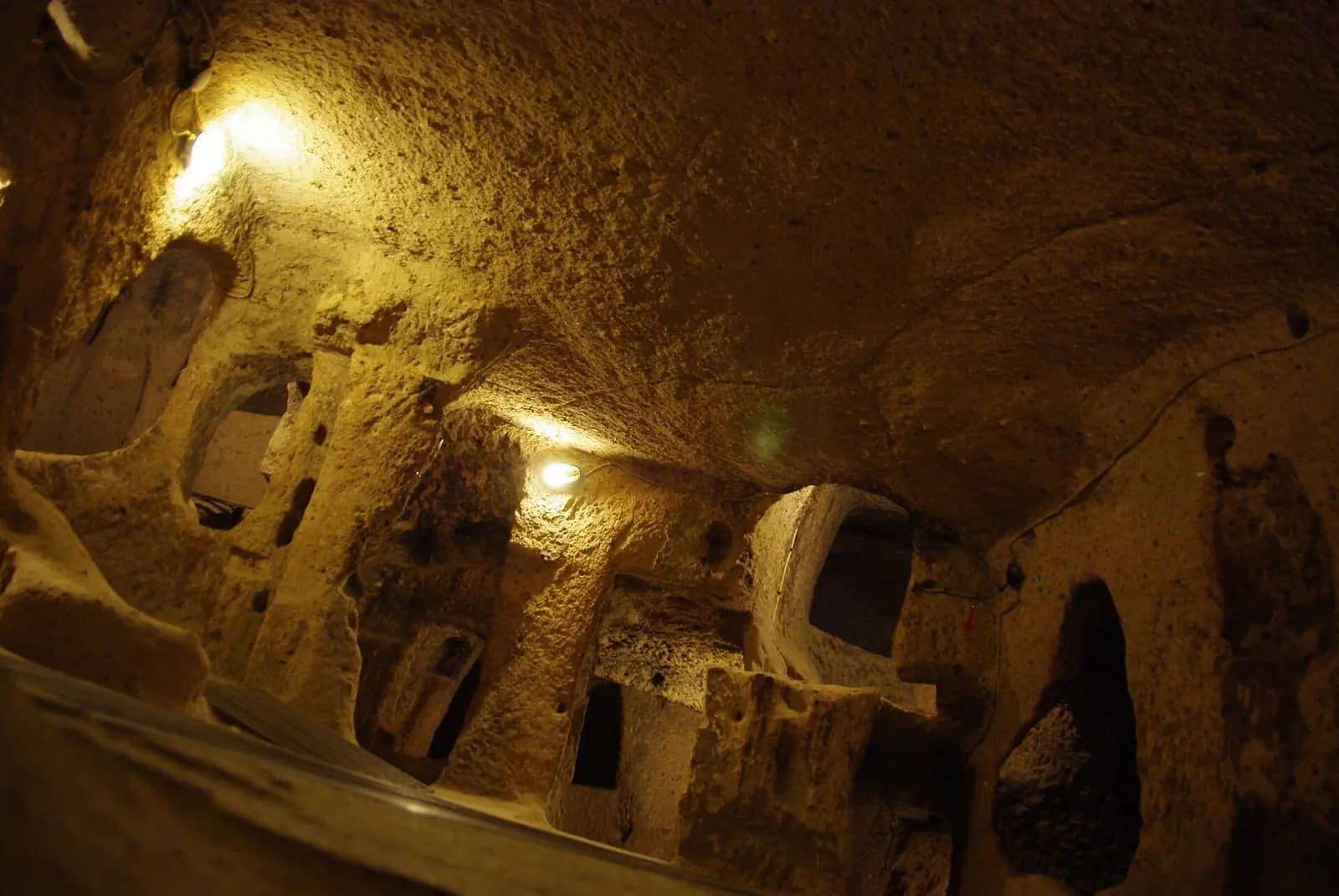 A large chamber in the underground city carved out of volcanic rock in the Cappadocia.(1).jpg